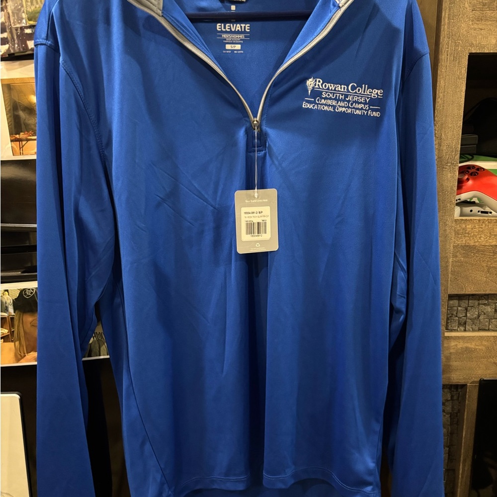 Royal Blue Performance Quarter-Zip Jacket